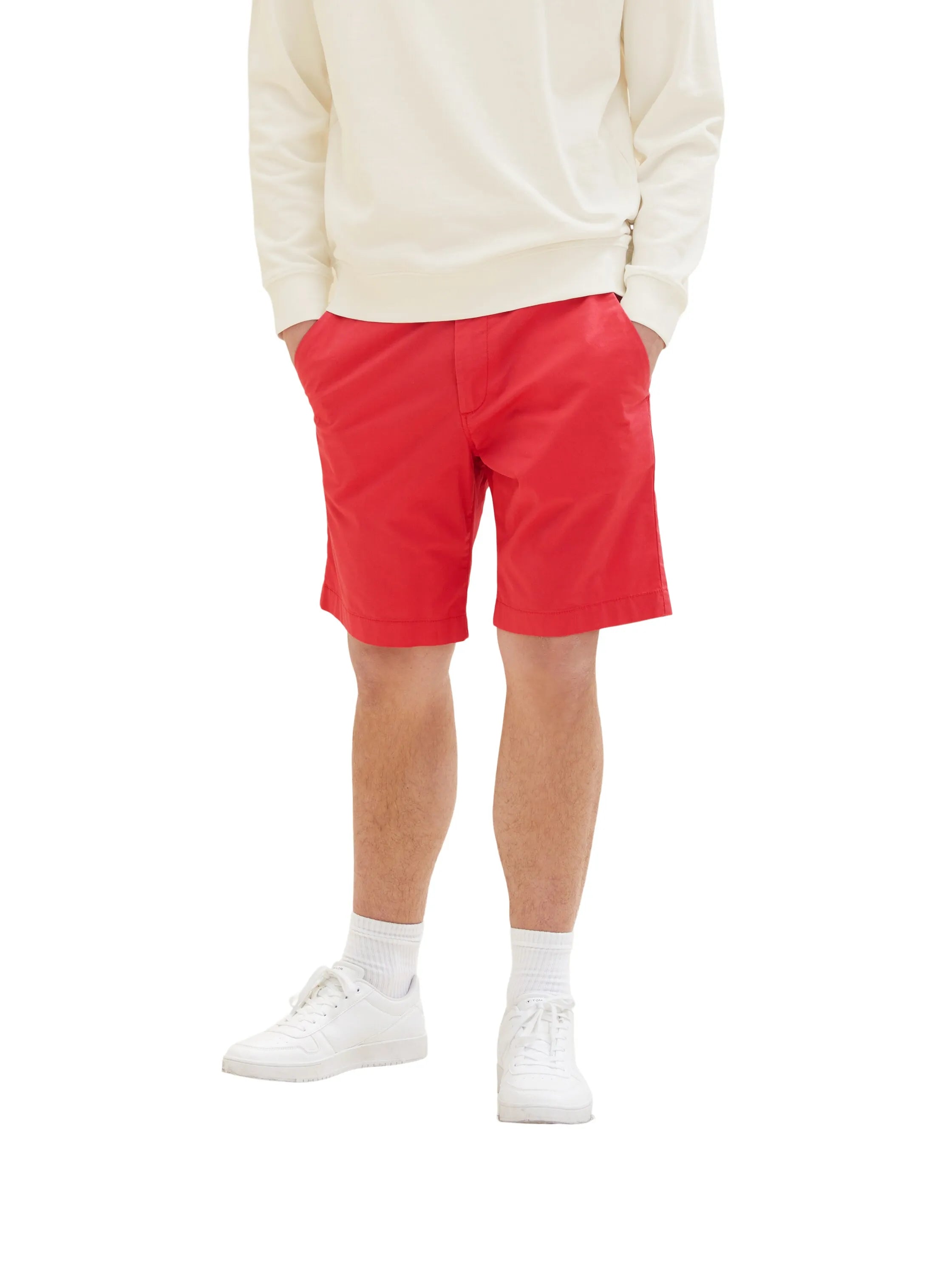 Tom Tailor Soft Berry Red Men Chino Shorts SKU: 1036305_31045 Image 01