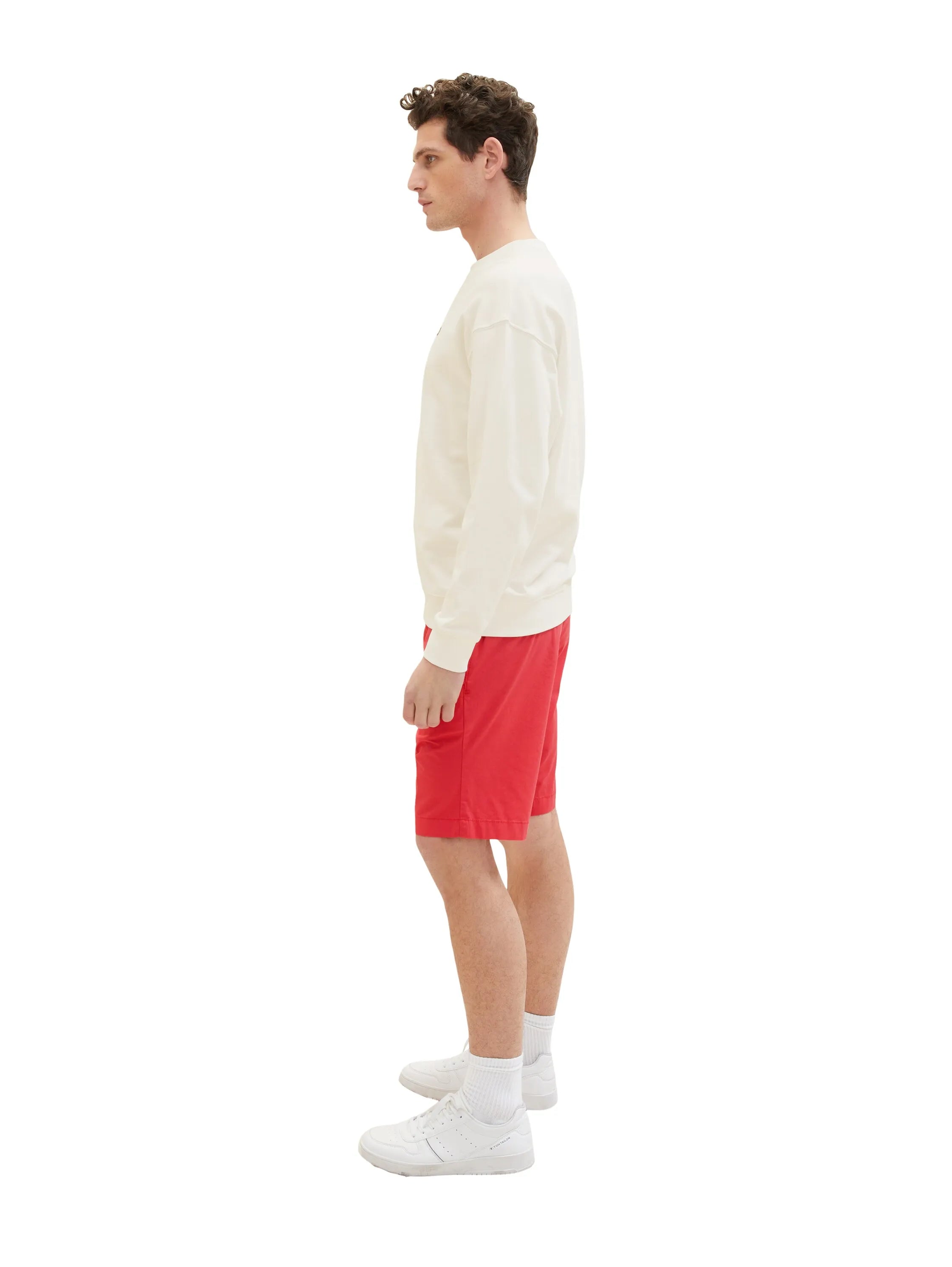Tom Tailor Soft Berry Red Men Chino Shorts SKU: 1036305_31045 Image 02