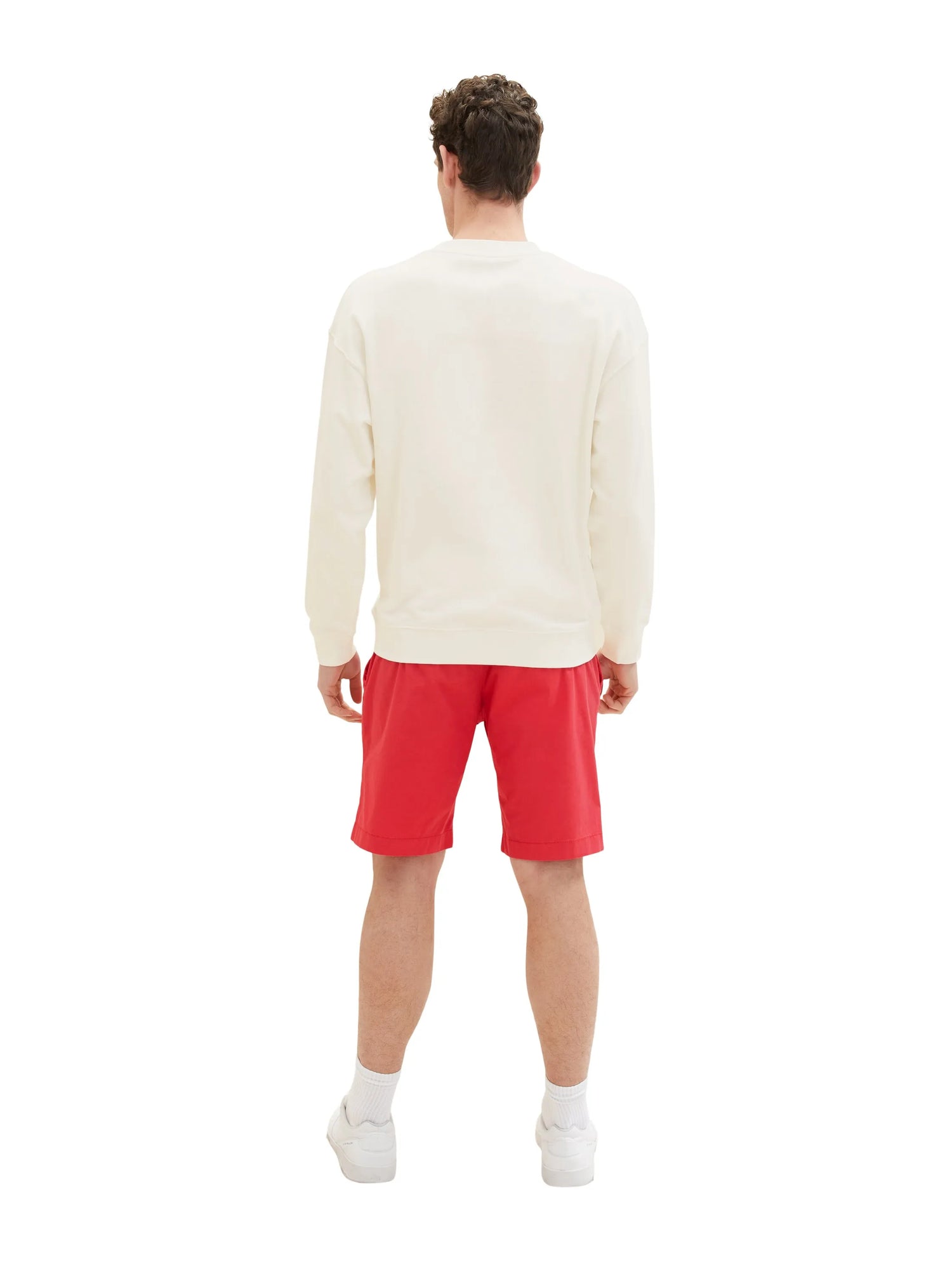 Tom Tailor Soft Berry Red Men Chino Shorts SKU: 1036305_31045 Image 04