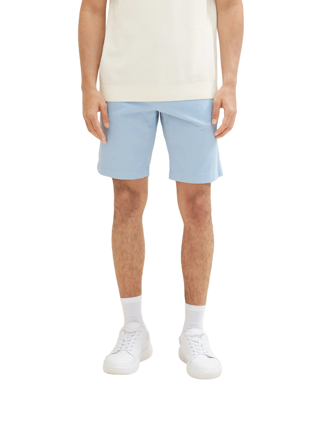 Tom Tailor Soft Powder Blue Men Chino Shorts SKU: 1036309_17550 Image 01