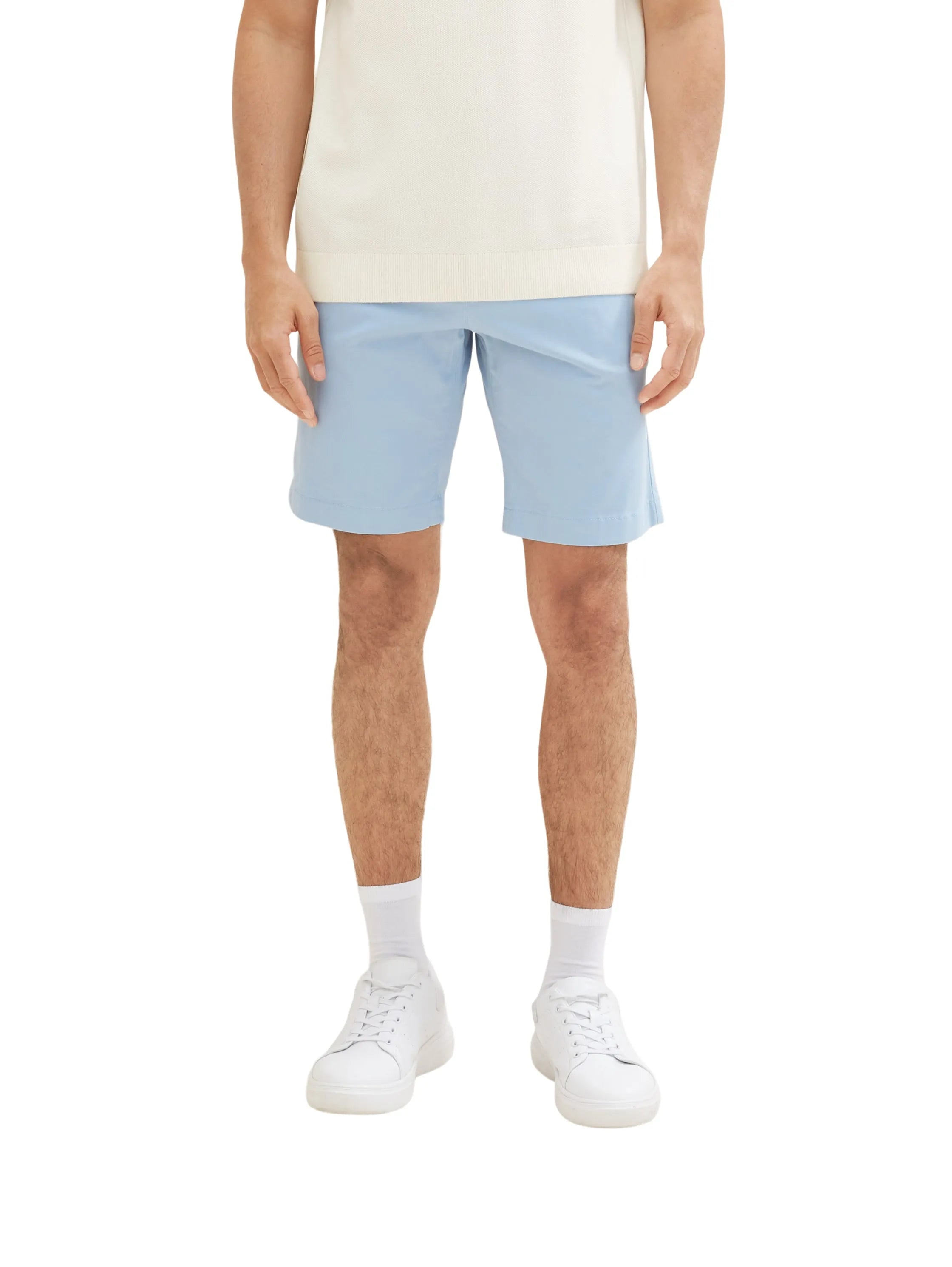 Tom Tailor Soft Powder Blue Men Chino Shorts SKU: 1036309_17550 Image 01