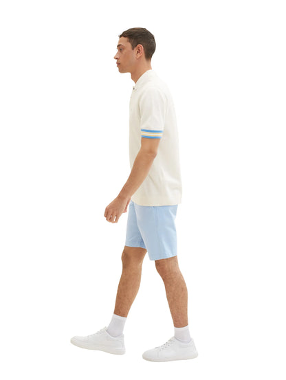Tom Tailor Soft Powder Blue Men Chino Shorts SKU: 1036309_17550 Image 02