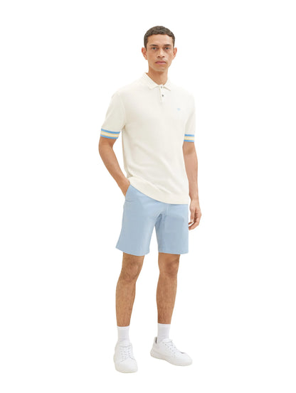 Tom Tailor Soft Powder Blue Men Chino Shorts SKU: 1036309_17550 Image 03