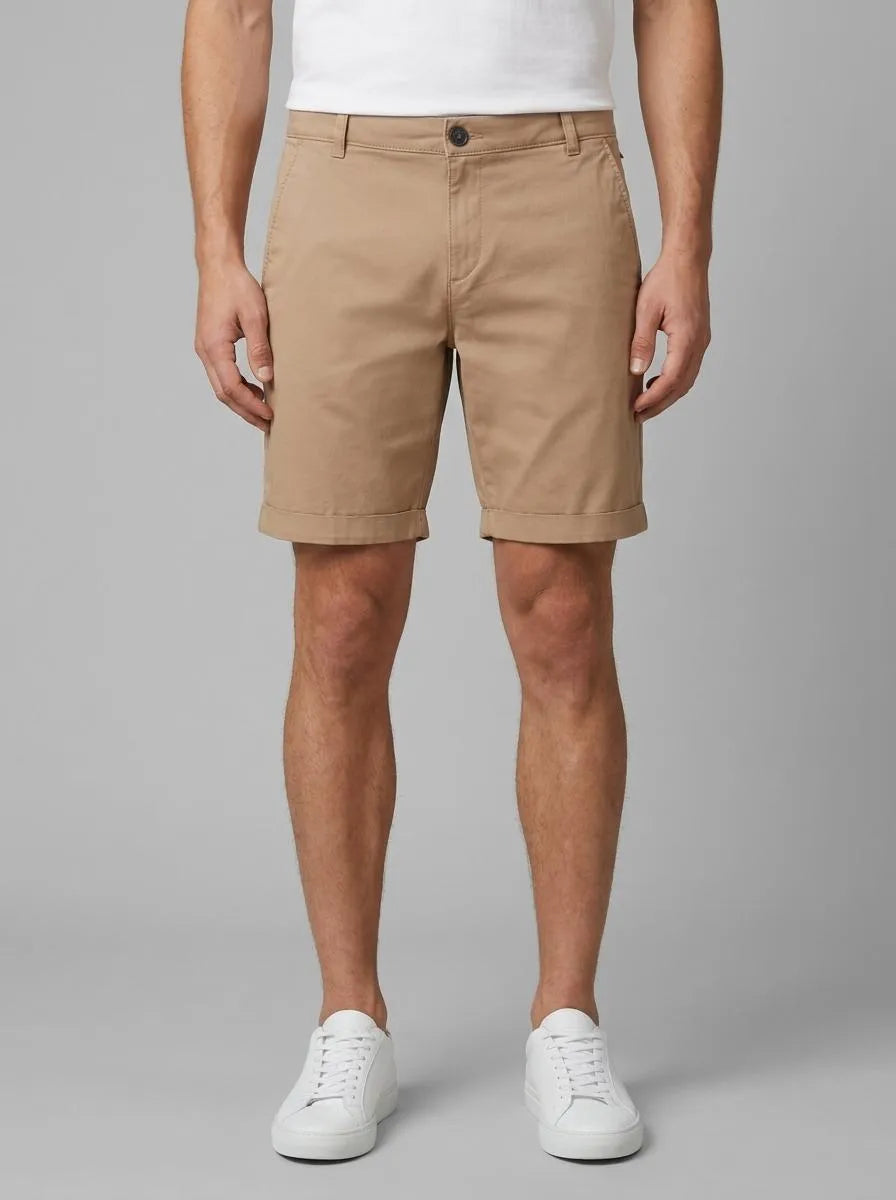 Tom Tailor Desert Fawn Men Chino Shorts SKU: 1036309_24048 Image 00