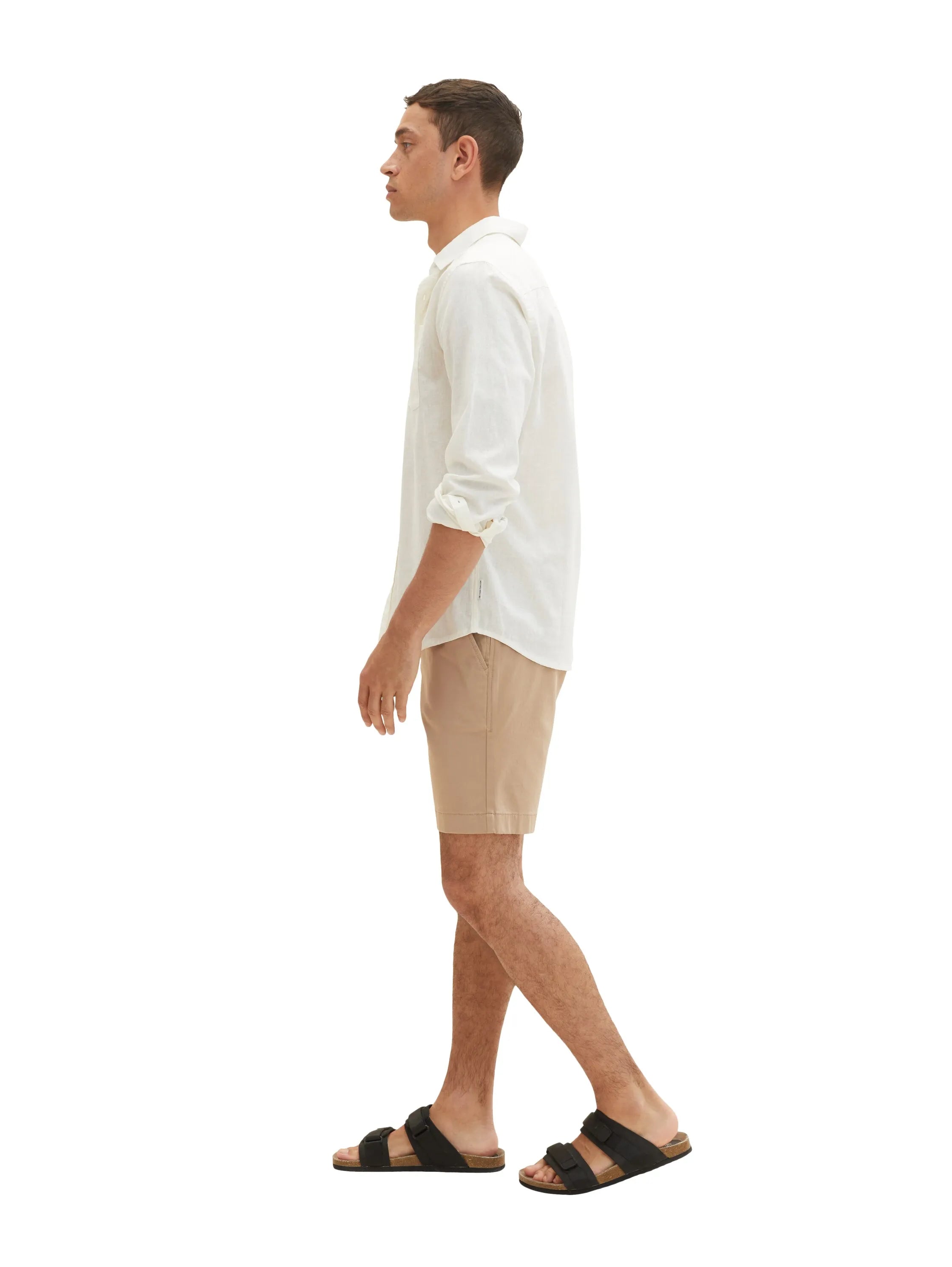 Tom Tailor Desert Fawn Men Chino Shorts SKU: 1036309_24048 Image 02