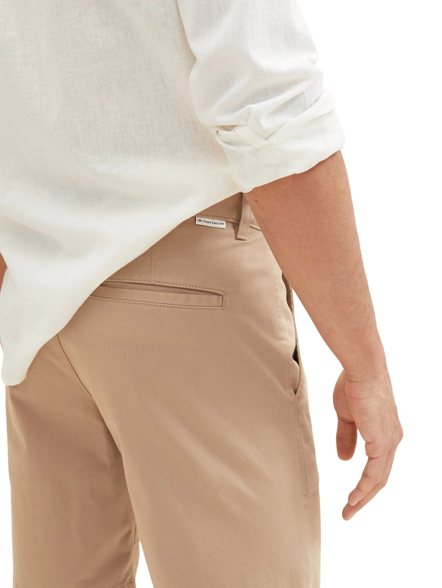 Tom Tailor Desert Fawn Men Chino Shorts SKU: 1036309_24048 Image 05