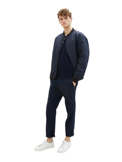 Tom Tailor Sky Captain Blue Men Serafino T-Shirt with a Print SKU: 1036321_10668 Image 05
