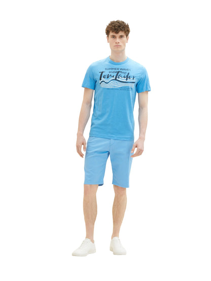 Tom Tailor Rainy Sky Blue Men T-Shirt with a Print SKU: 1036322_18395 Image 05
