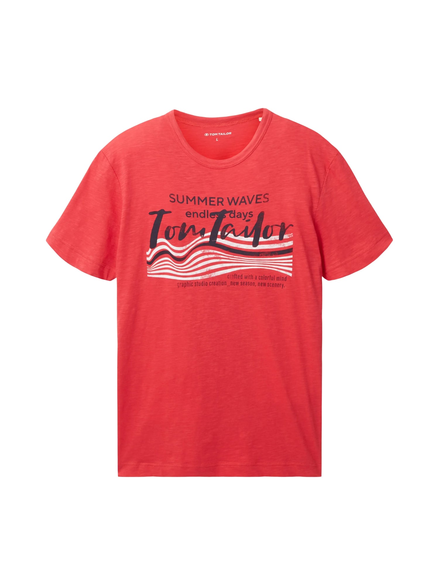 Tom Tailor Soft Berry Red Men T-Shirt with a Print SKU: 1036322_31045 Image 07