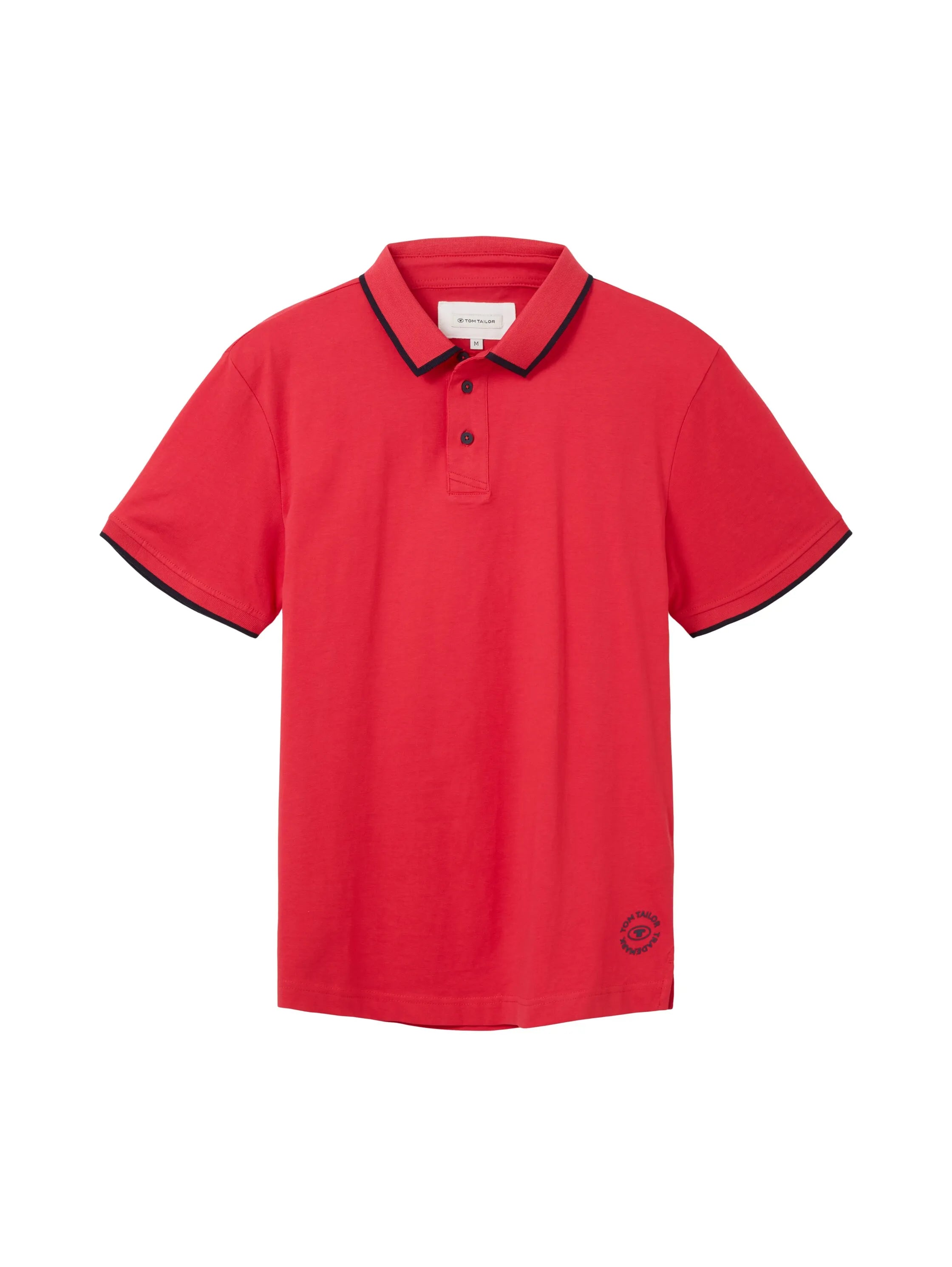Tom Tailor Soft Berry Red Men Sporty Polo Shirt Made of Jersey SKU: 1036327_31045 Image 07