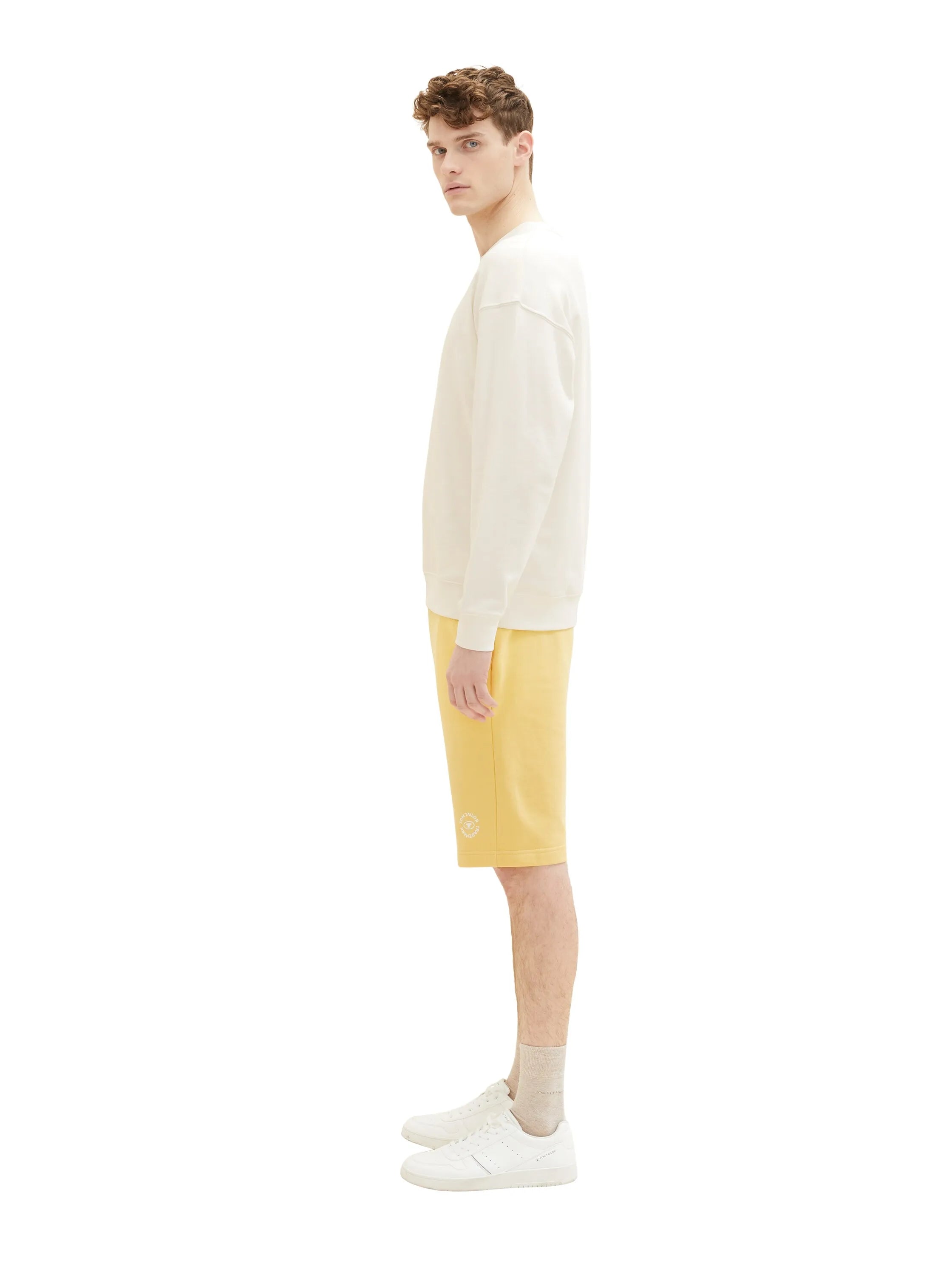 Tom Tailor Corn Yellow Men Basic Sweatshorts SKU: 1036329_16719 Image 02