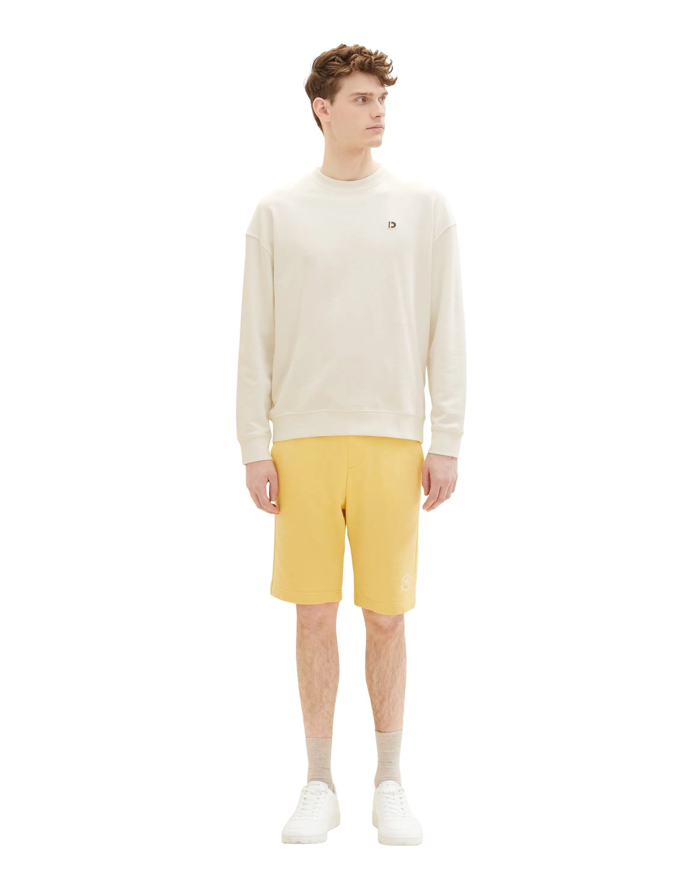 Tom Tailor Corn Yellow Men Basic Sweatshorts SKU: 1036329_16719 Image 05