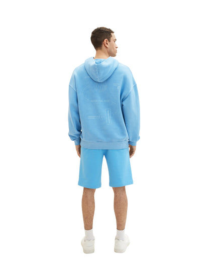 Tom Tailor Rainy Sky Blue Men Basic Sweatshorts SKU: 1036329_18395 Image 04