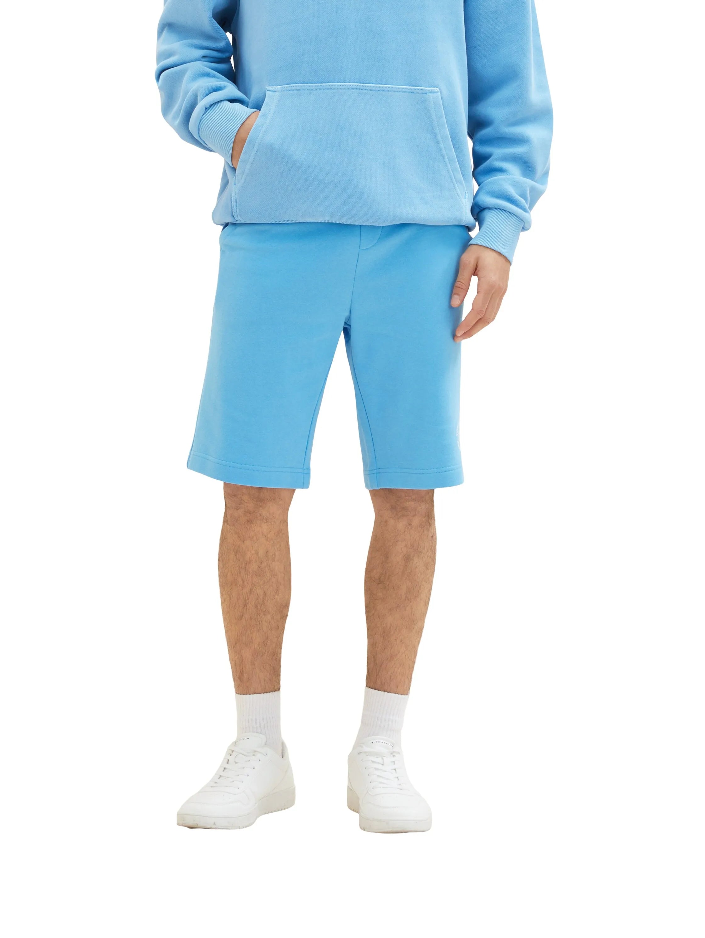 Tom Tailor Rainy Sky Blue Men Basic Sweatshorts SKU: 1036329_18395 Image 06