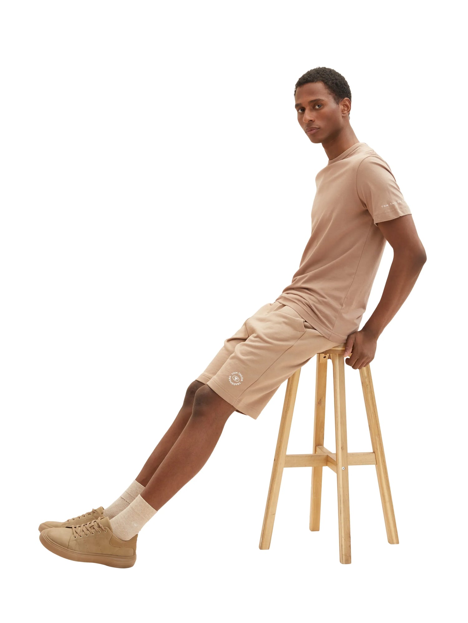 Tom Tailor Desert Fawn Men Basic Sweatshorts SKU: 1036329_24048 Image 02