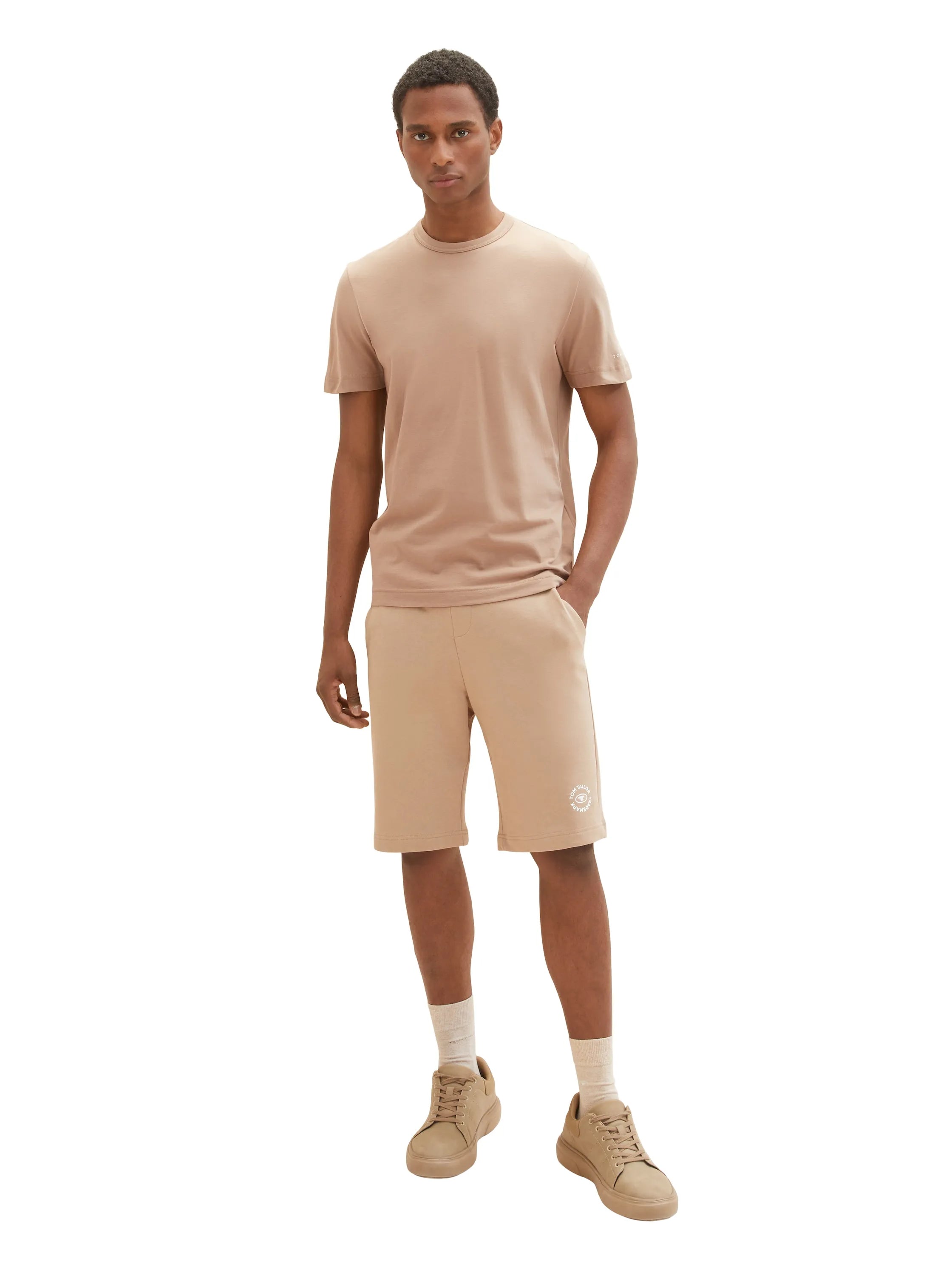 Tom Tailor Desert Fawn Men Basic Sweatshorts SKU: 1036329_24048 Image 05