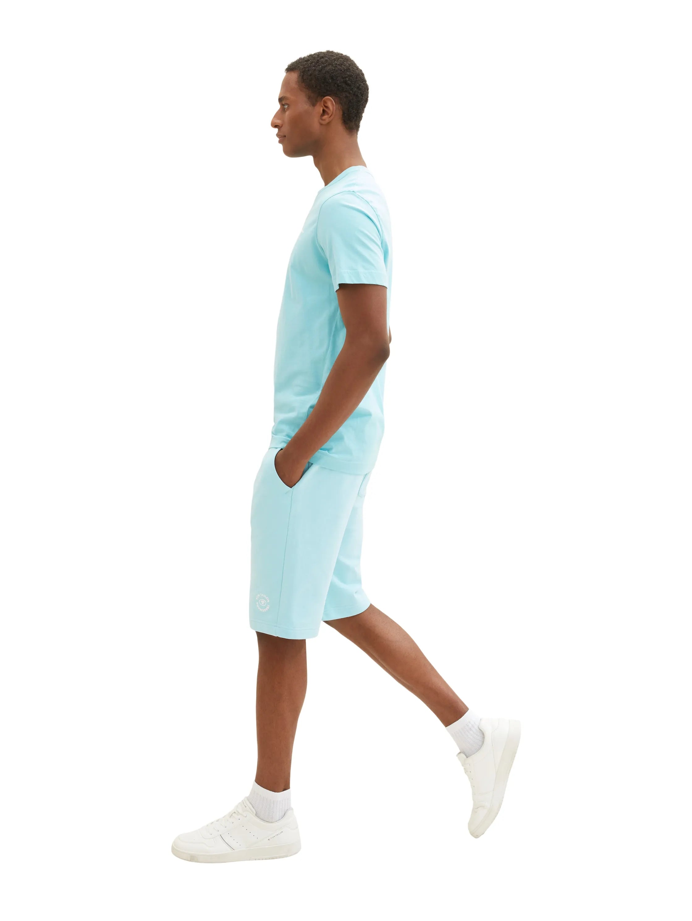 Tom Tailor Blue Tibetan Stone Men Basic Sweatshorts SKU: 1036329_31046 Image 02