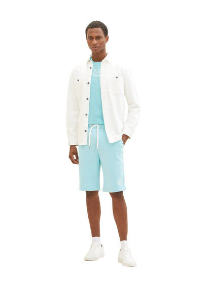 Tom Tailor Blue Tibetan Stone Men Basic Sweatshorts SKU: 1036329_31046 Image 03