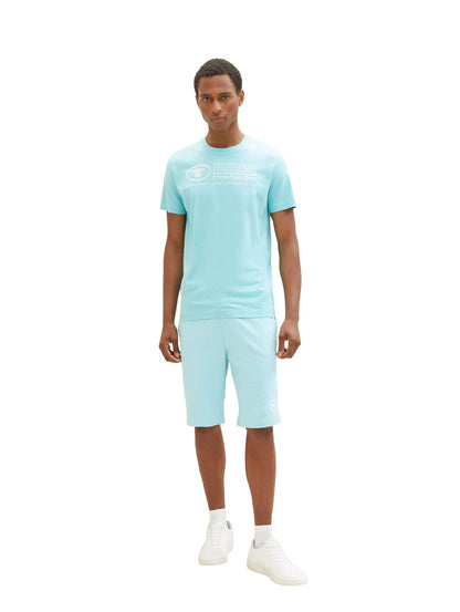 Tom Tailor Blue Tibetan Stone Men Basic Sweatshorts SKU: 1036329_31046 Image 06