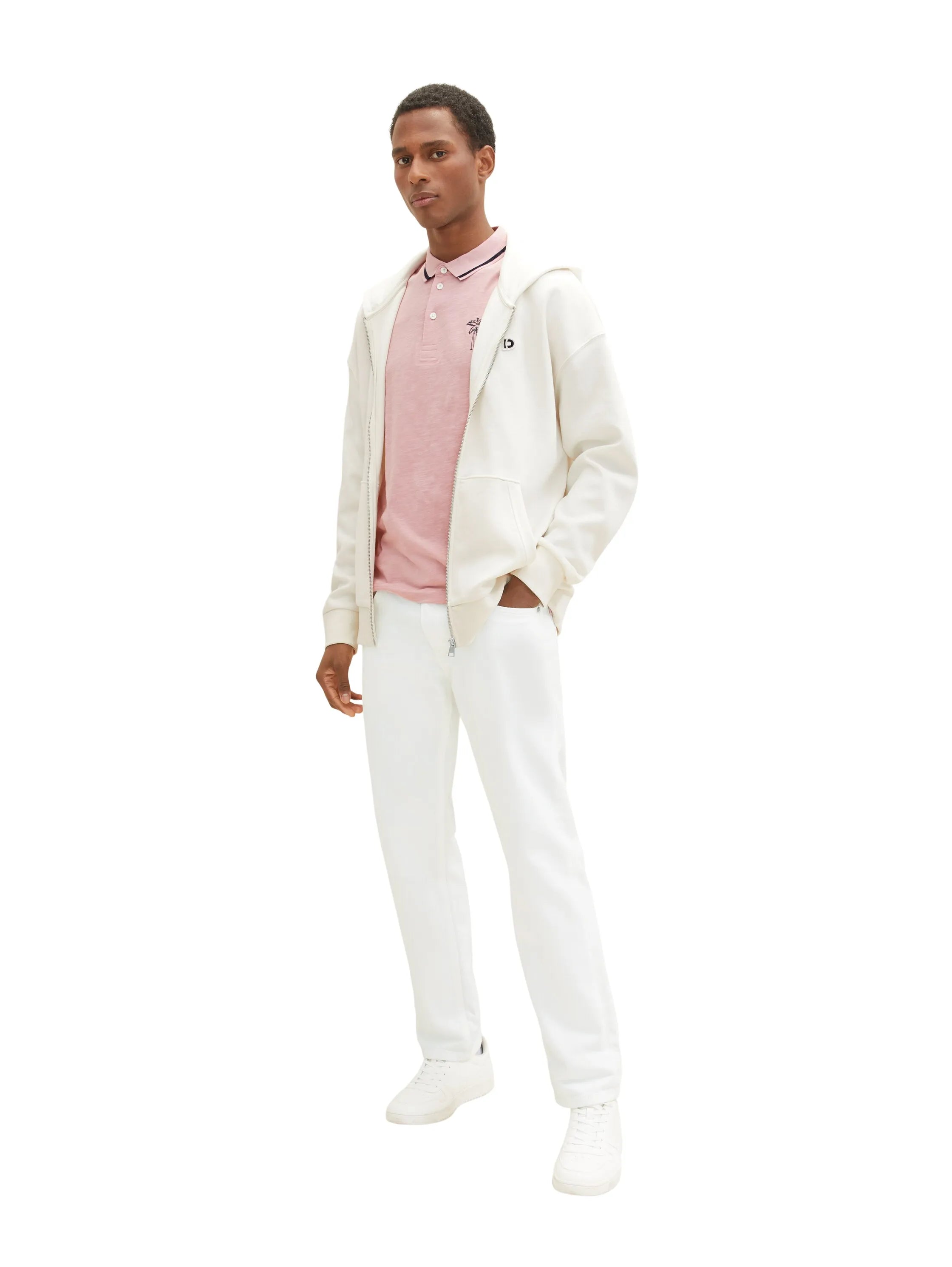 Tom Tailor Morning Pink Men Polo Shirt with a Print SKU: 1036379_11055 Image 02