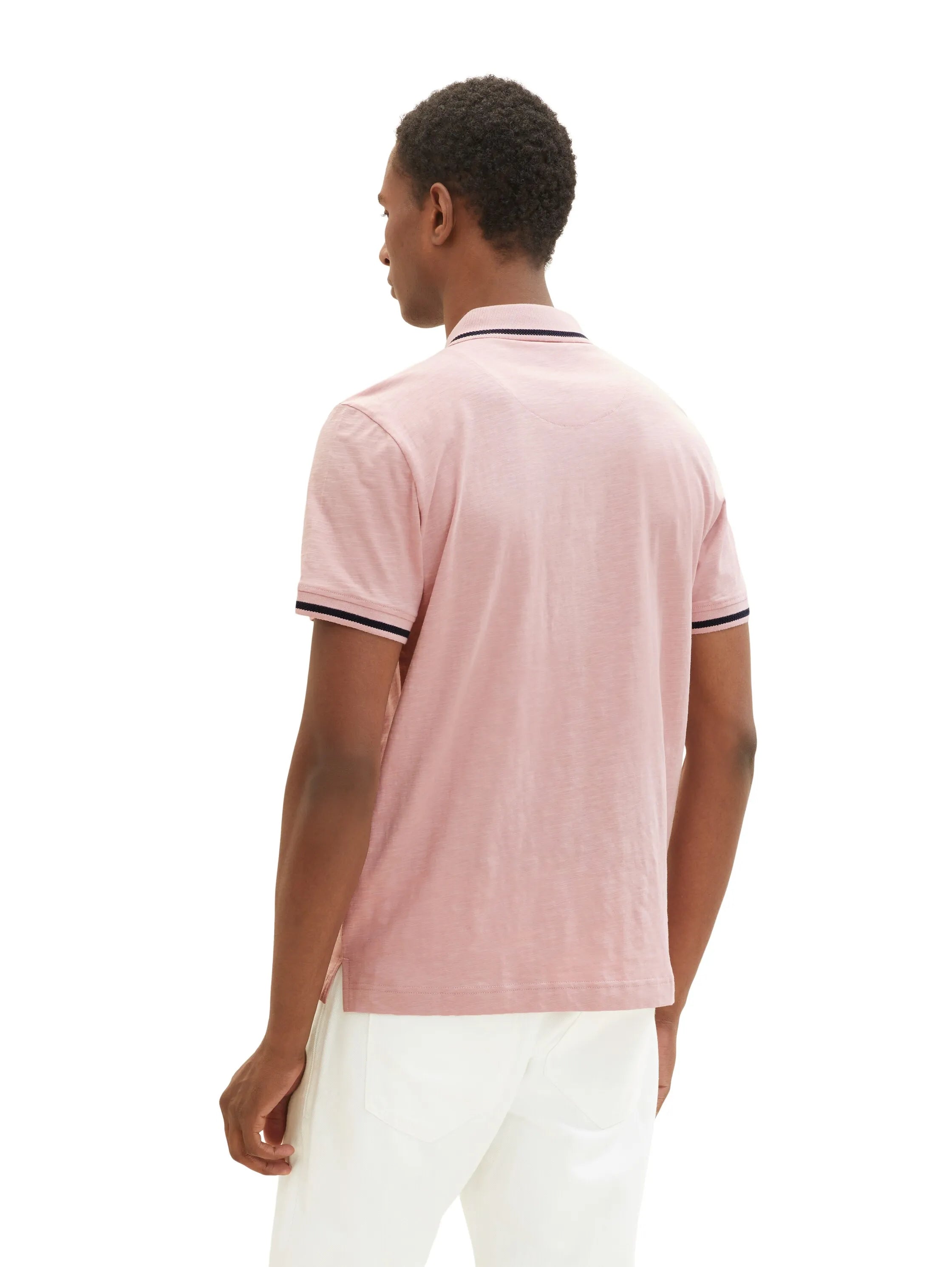 Tom Tailor Morning Pink Men Polo Shirt with a Print SKU: 1036379_11055 Image 03