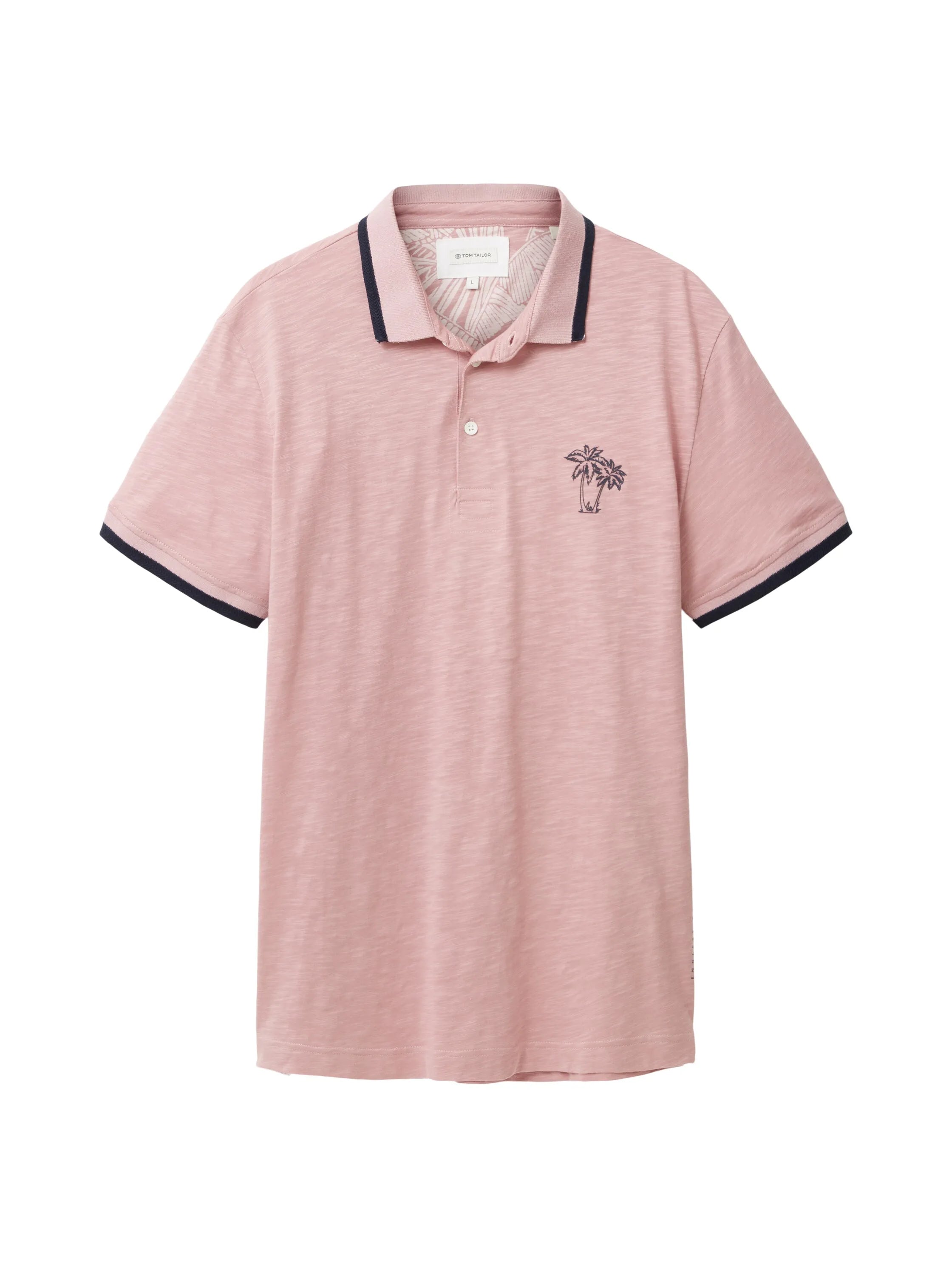 Tom Tailor Morning Pink Men Polo Shirt with a Print SKU: 1036379_11055 Image 07