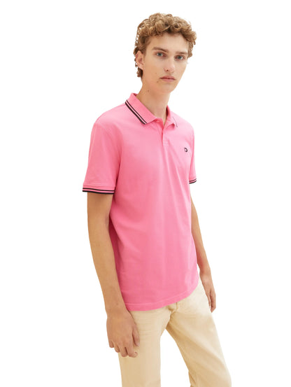 Denim Tom Tailor Summertime Pink Men Polo Shirt SKU: 1036386_31645 Image 01