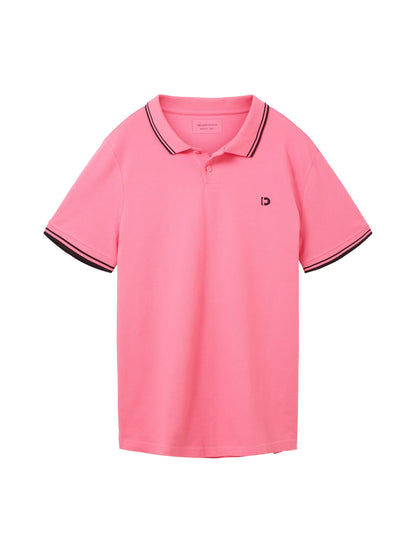 Denim Tom Tailor Summertime Pink Men Polo Shirt SKU: 1036386_31645 Image 07