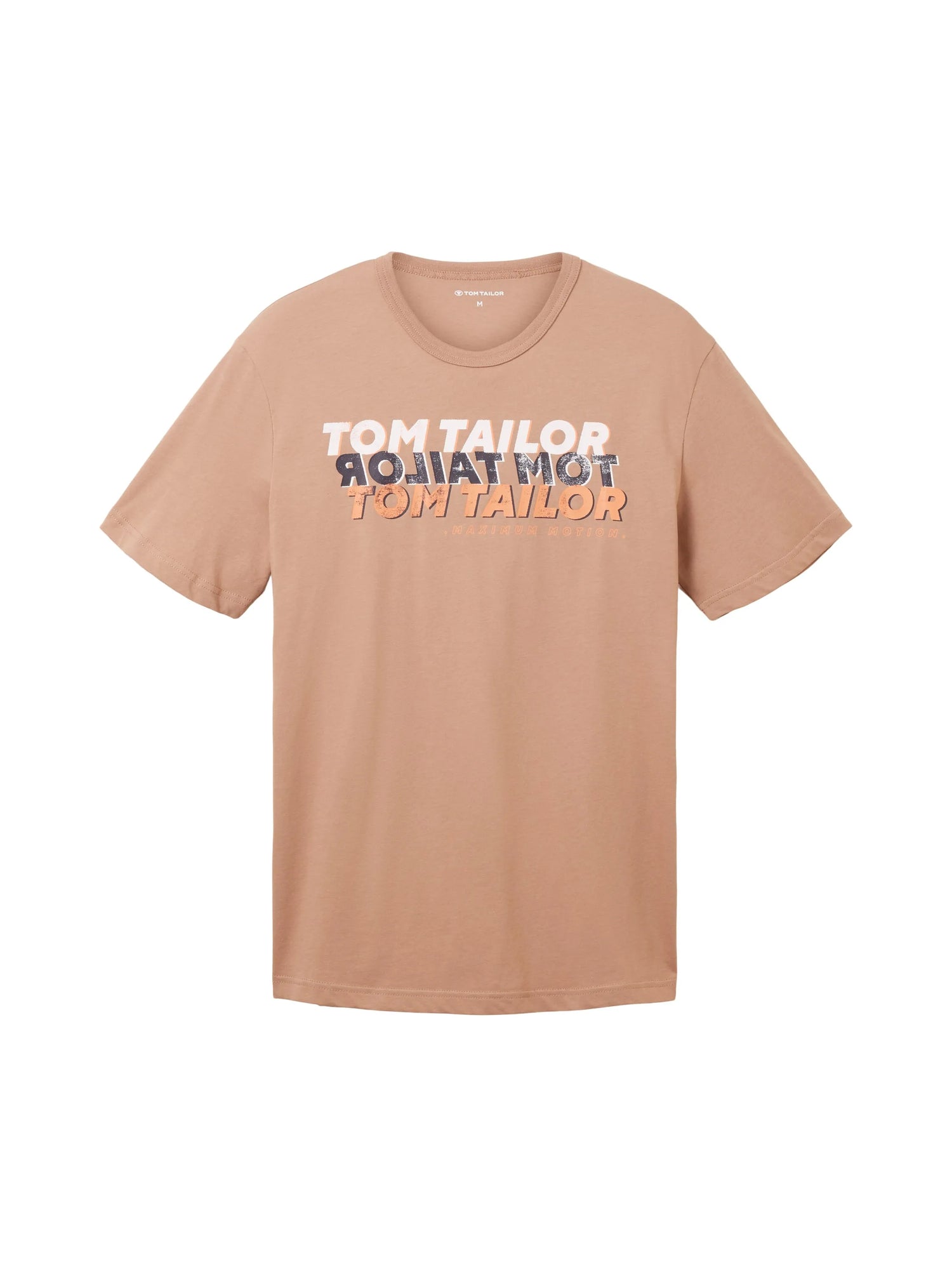 Tom Tailor Desert Fawn Men T-Shirt with Lettering SKU: 1036426_24048 Image 07