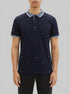 Tom Tailor Navy Scattered Design Men Regular Fit Short-Sleeved Polo Shirt SKU: 1036439_31845 Image 00