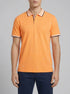 Tom Tailor Orange Tonal Scattered Design Men Regular Fit Short-Sleeved Polo Shirt SKU: 1036439_31967 Image 00