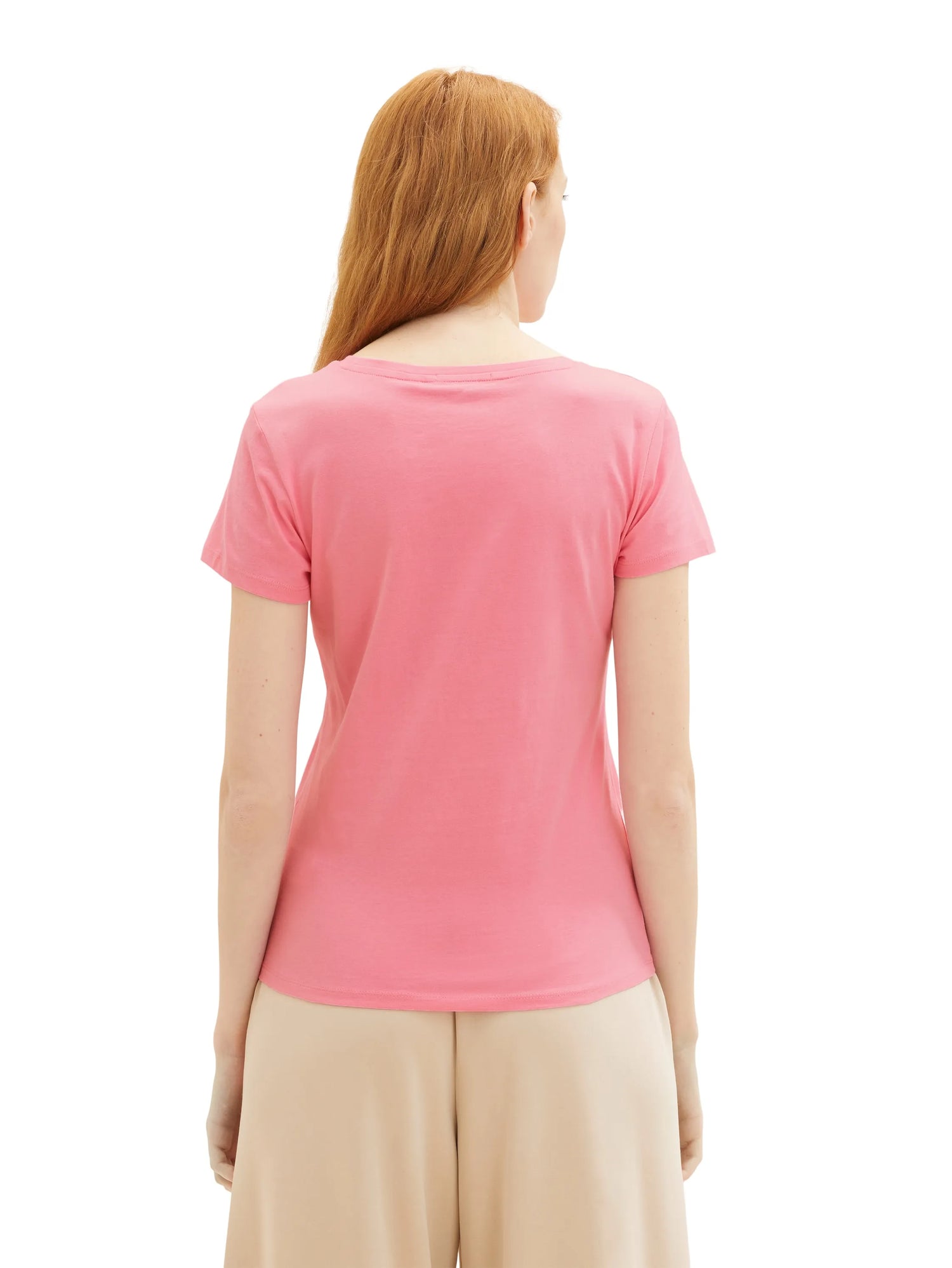Denim Tom Tailor Fresh Pink Women T-Shirt with a Print SKU: 1036532_31685 Image 03