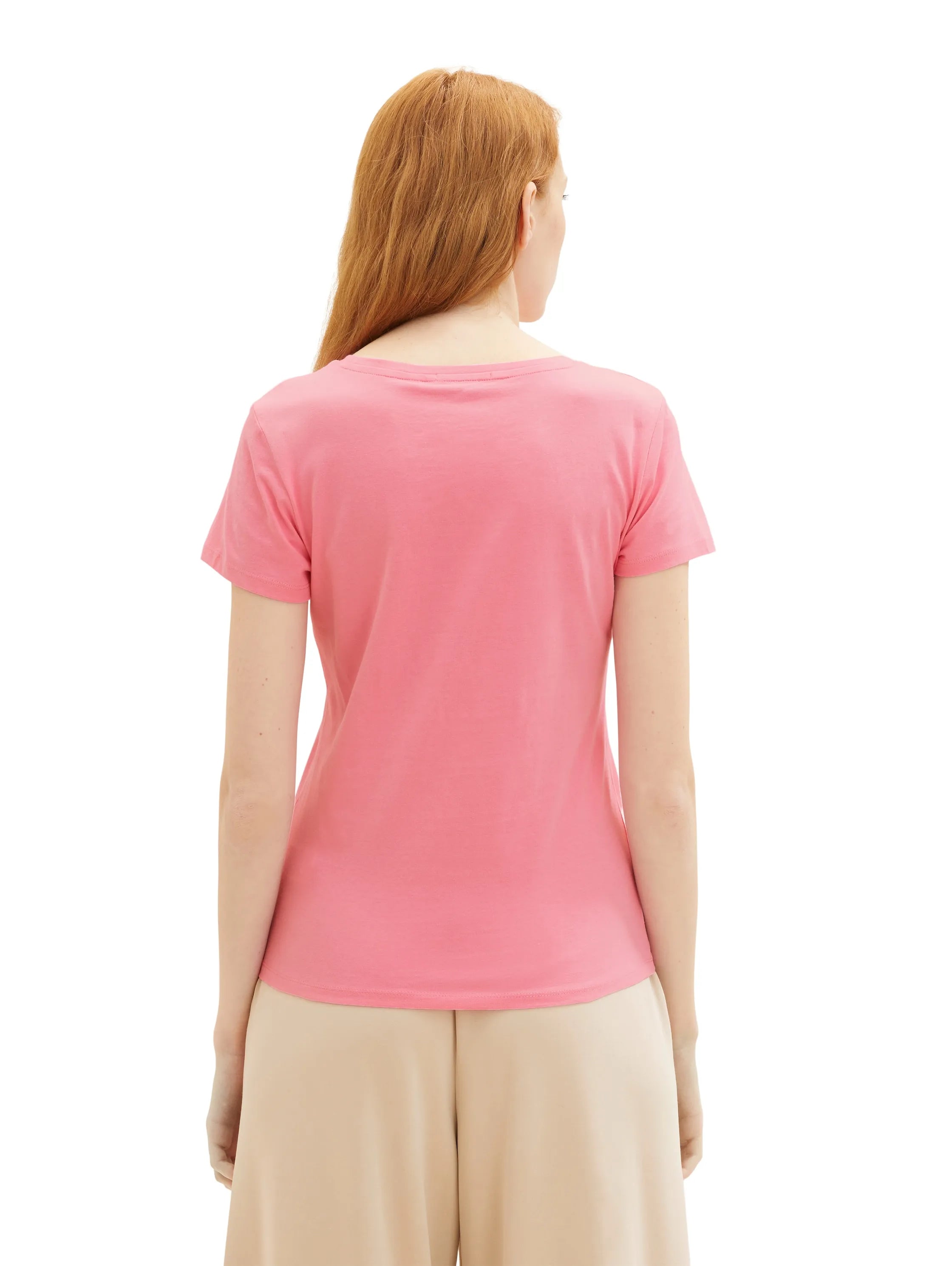 Denim Tom Tailor Fresh Pink Women T-Shirt with a Print SKU: 1036532_31685 Image 03
