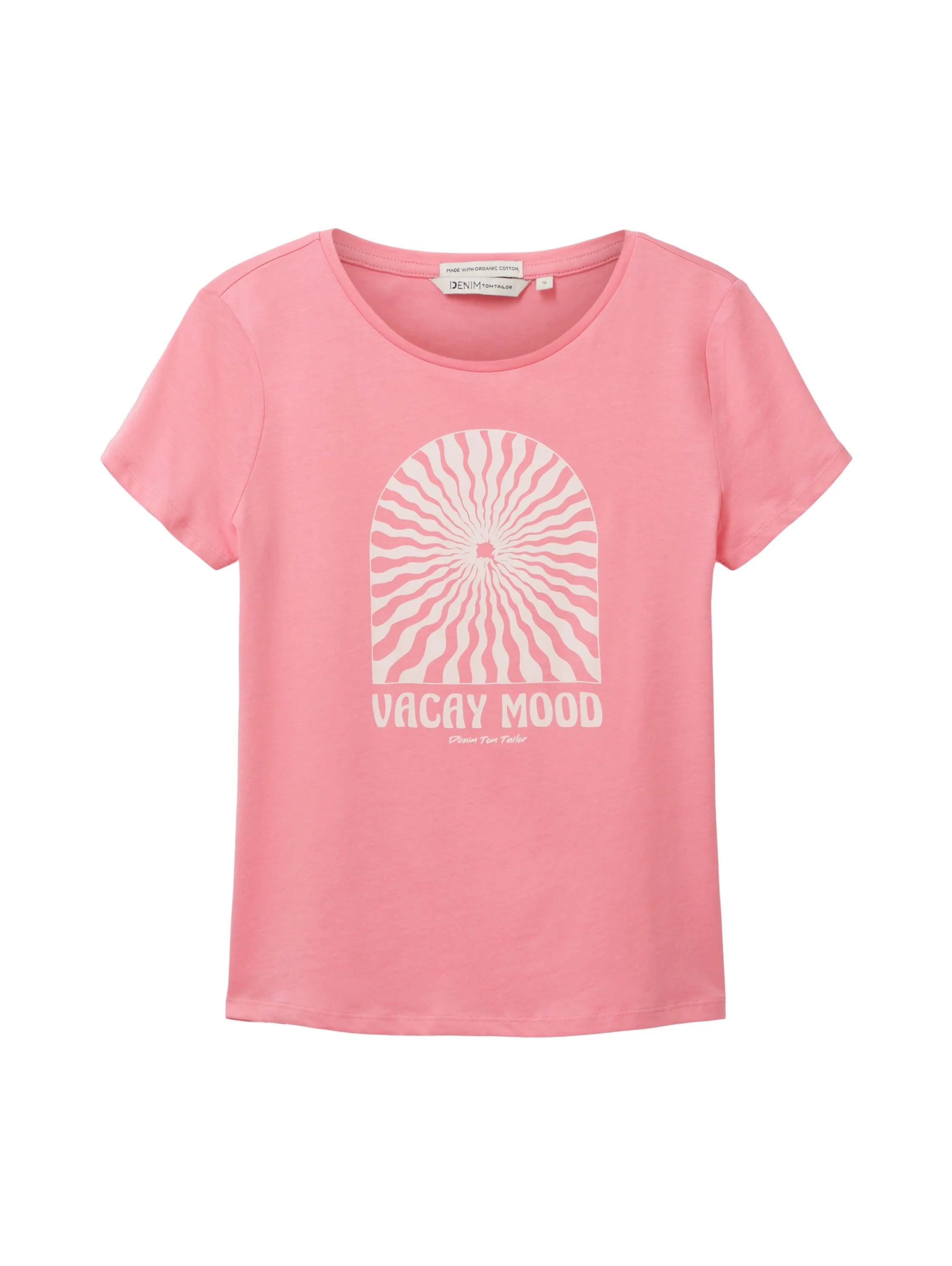 Denim Tom Tailor Fresh Pink Women T-Shirt with a Print SKU: 1036532_31685 Image 07
