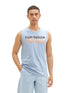 Tom Tailor Stonington Blue Men Tank Top with a Print SKU: 1036574_26320 Image 01