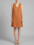 Tom Tailor Terracotta Brown Women Dress with Linen SKU: 1036663_31650 Image 00