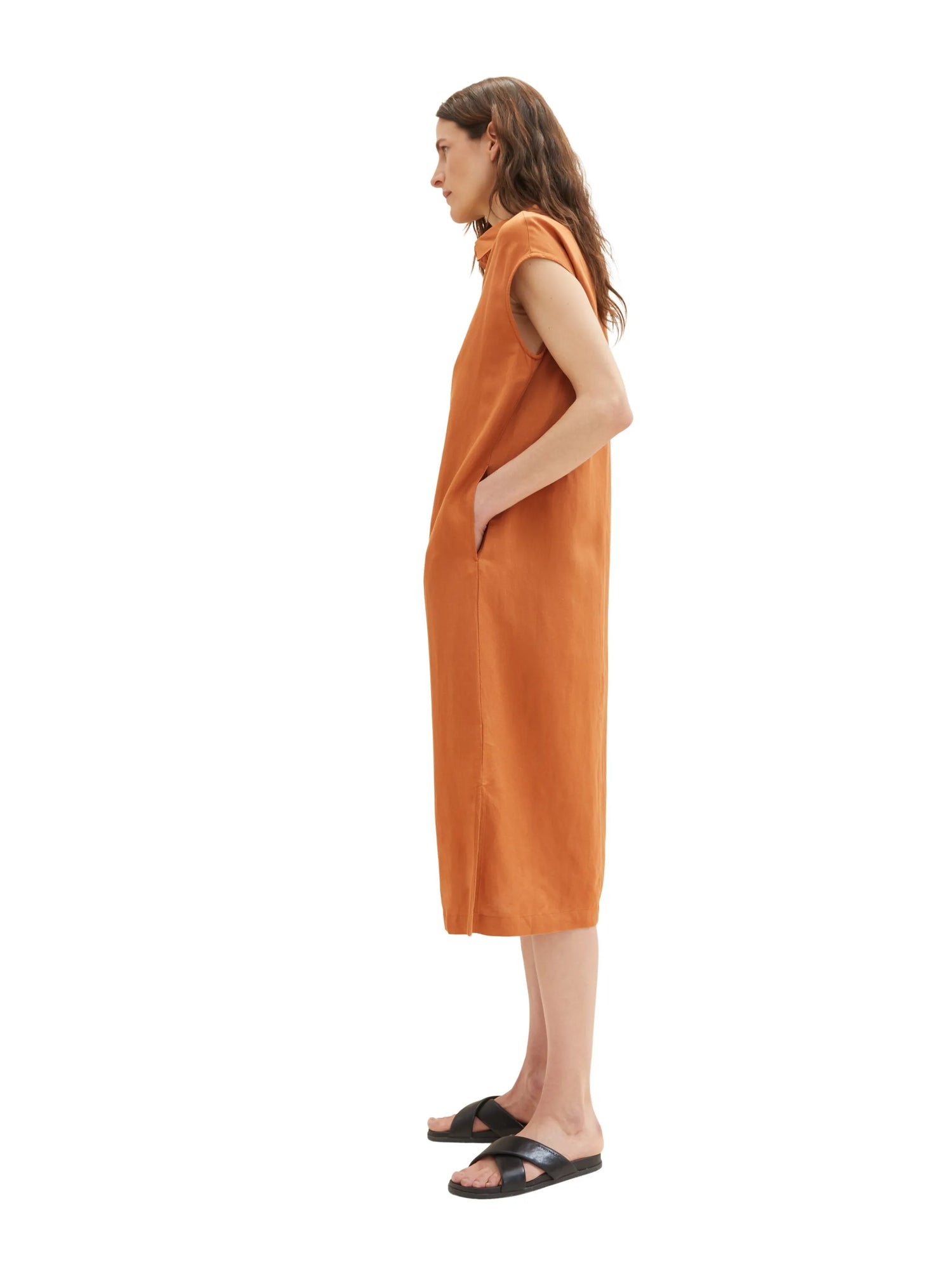 Tom Tailor Terracotta Brown Women Shirt Dress SKU: 1036664_31650 Image 01