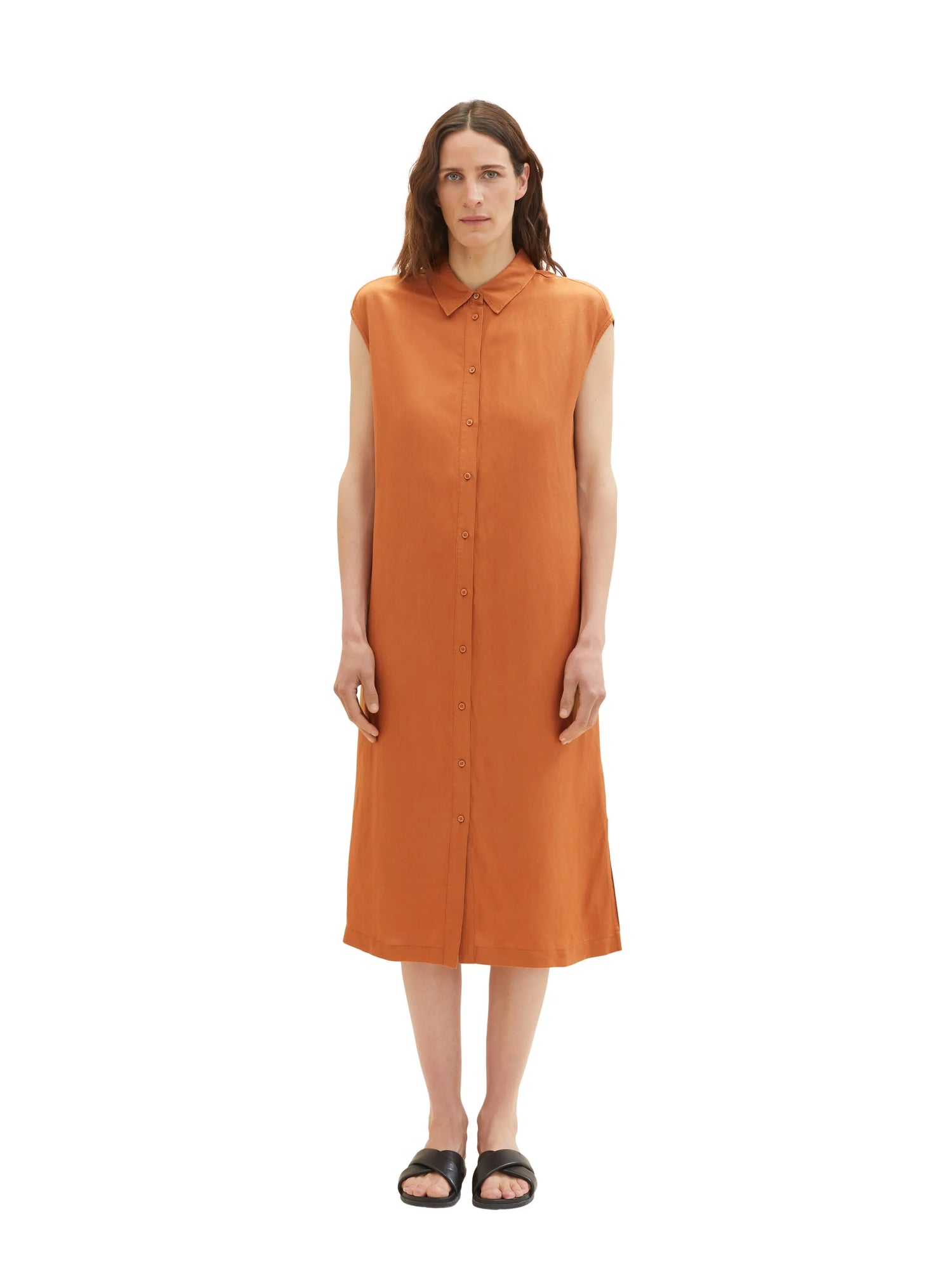 Tom Tailor Terracotta Brown Women Shirt Dress SKU: 1036664_31650 Image 04