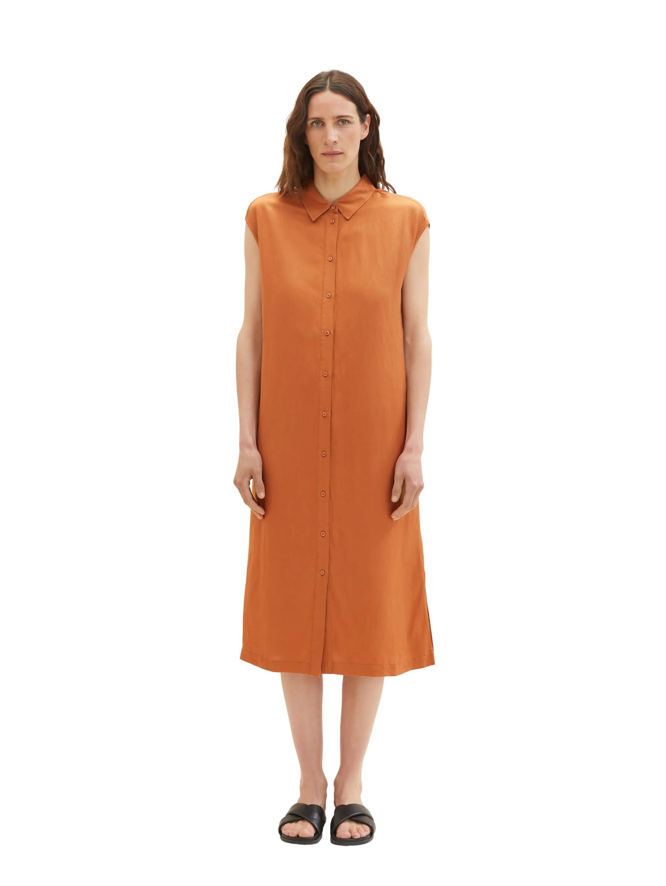 Tom Tailor Terracotta Brown Women Shirt Dress SKU: 1036664_31650 Image 04