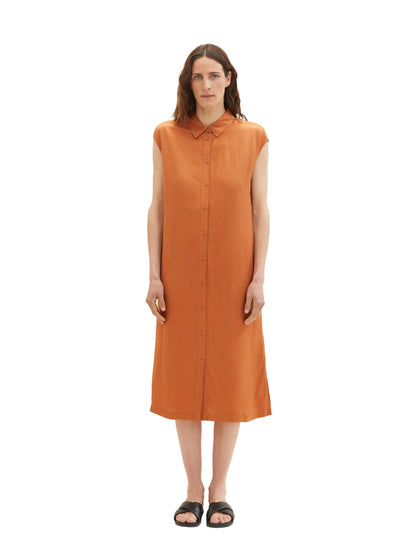 Tom Tailor Terracotta Brown Women Shirt Dress SKU: 1036664_31650 Image 04