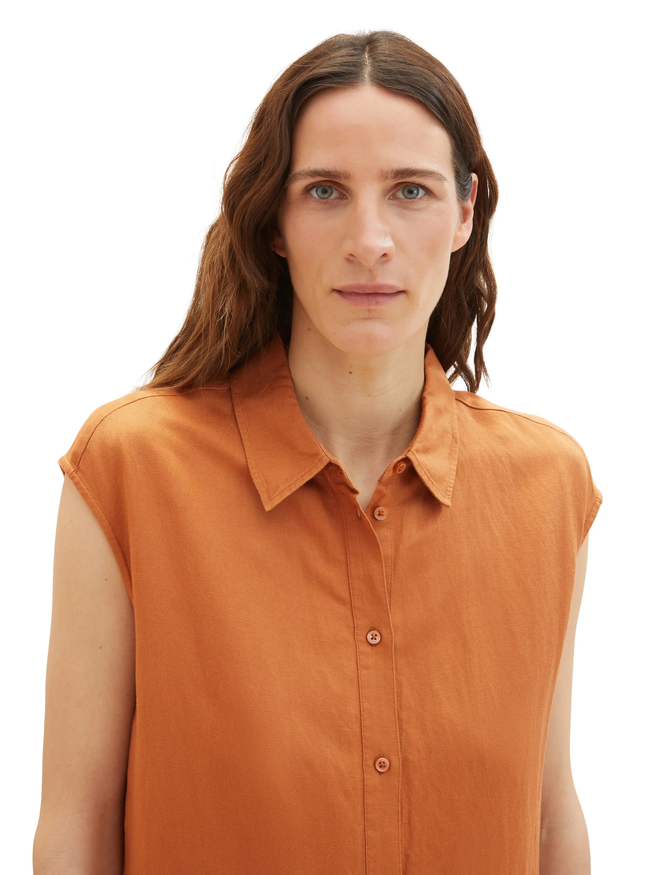 Tom Tailor Terracotta Brown Women Shirt Dress SKU: 1036664_31650 Image 05