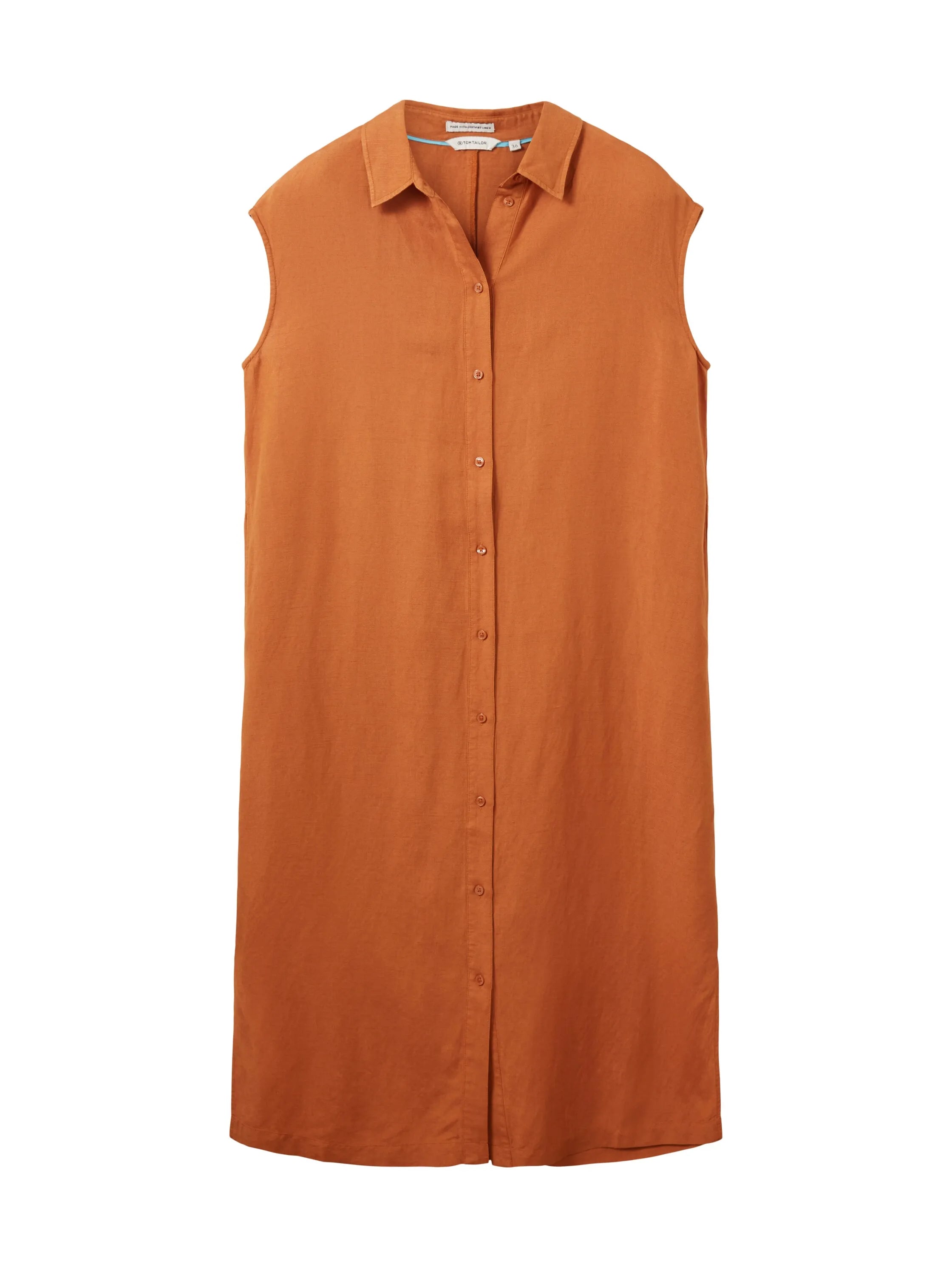 Tom Tailor Terracotta Brown Women Shirt Dress SKU: 1036664_31650 Image 07