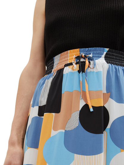 Tom Tailor Abstract Retro Shapes Design Women Skirt Midi Flarred SKU: 1036680_31817 Image 06