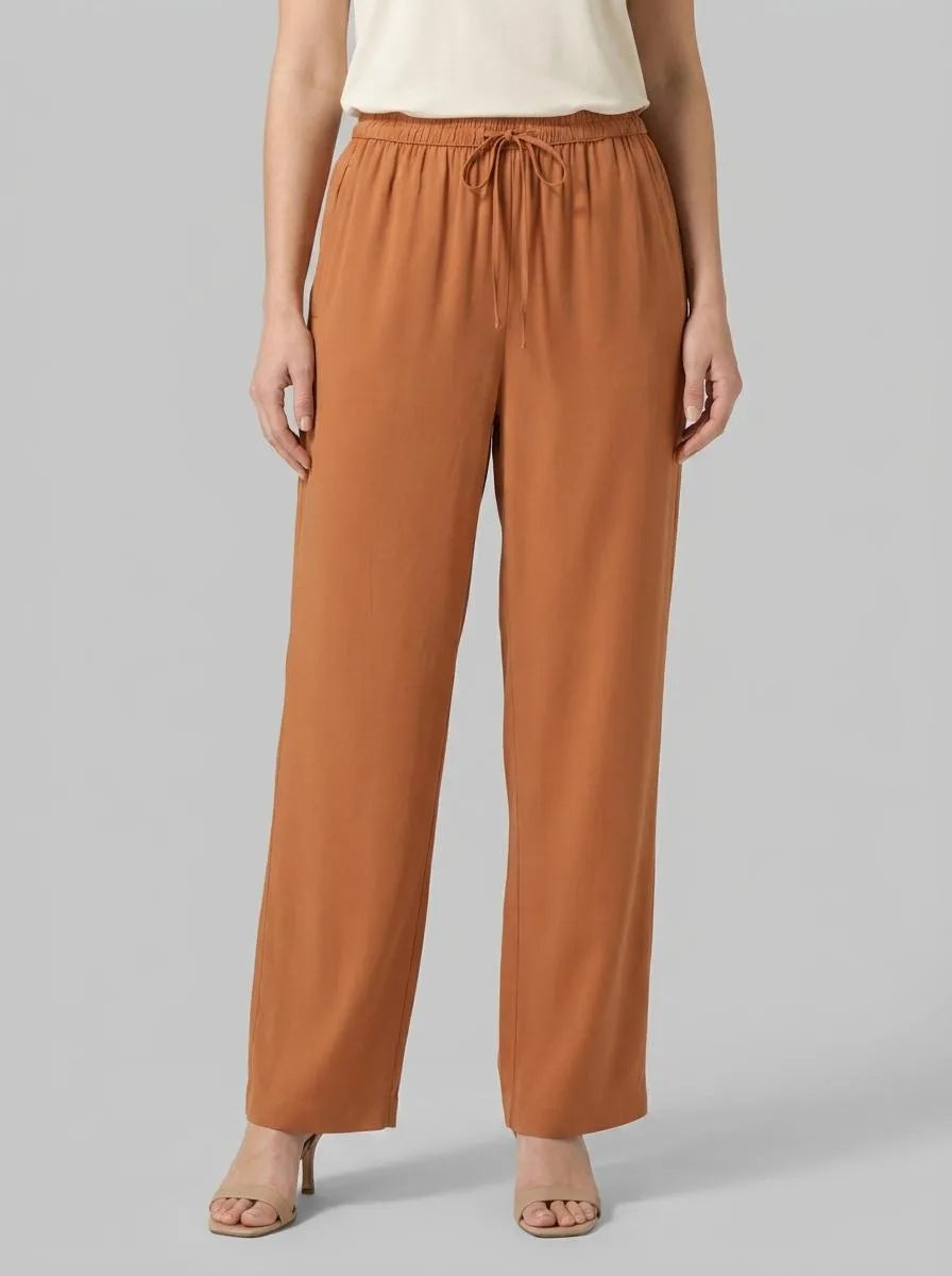Tom Tailor Terracotta Brown Women Loose-Fit Trousers SKU: 1036686_31650 Image 00