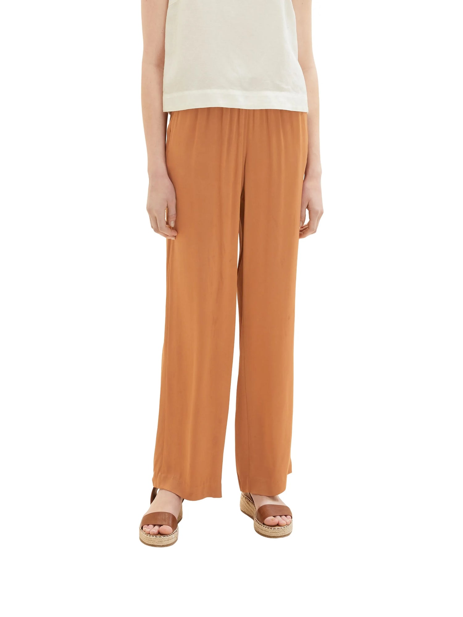 Tom Tailor Terracotta Brown Women Loose-Fit Trousers SKU: 1036686_31650 Image 01