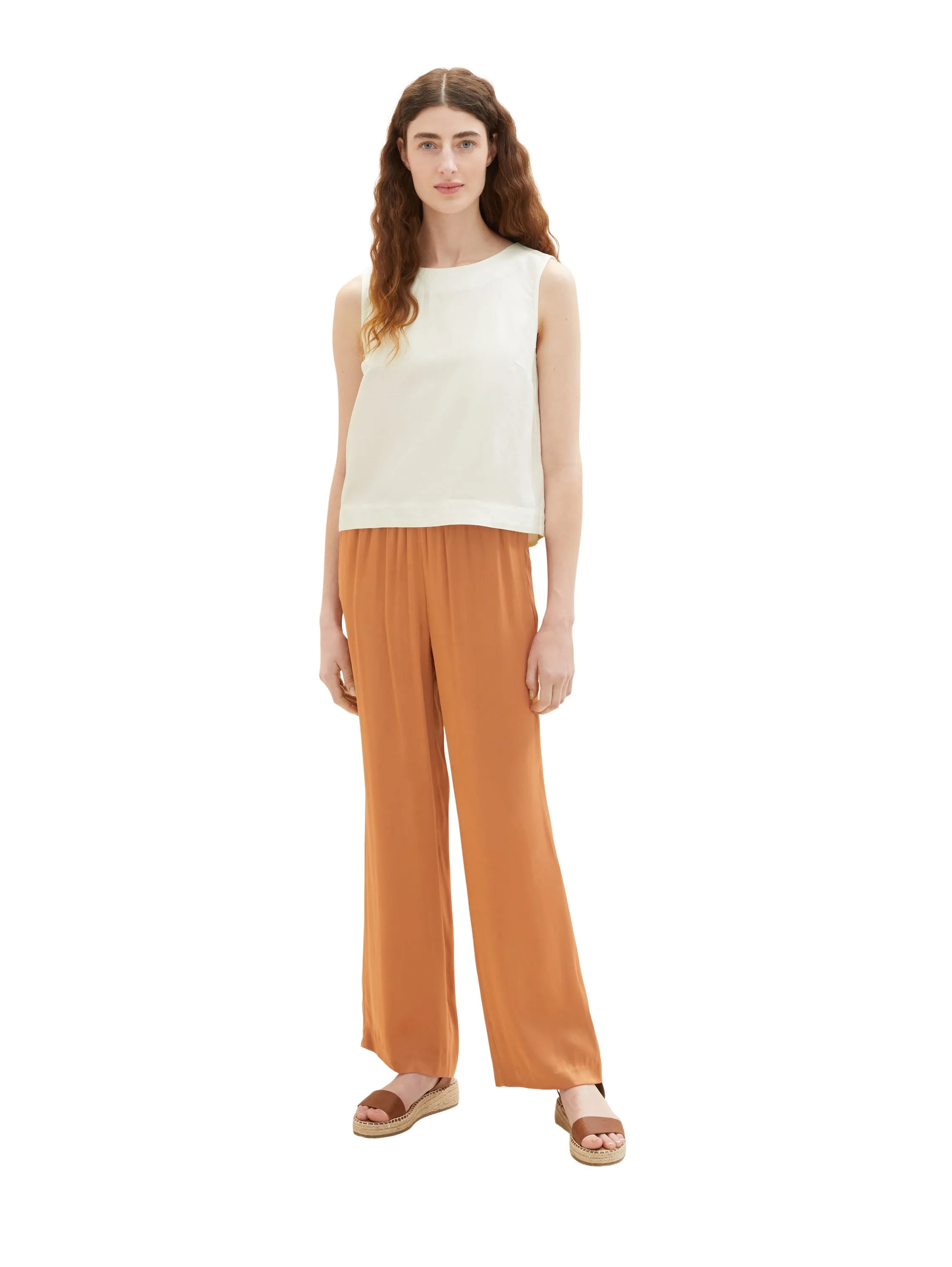 Tom Tailor Terracotta Brown Women Loose-Fit Trousers SKU: 1036686_31650 Image 03