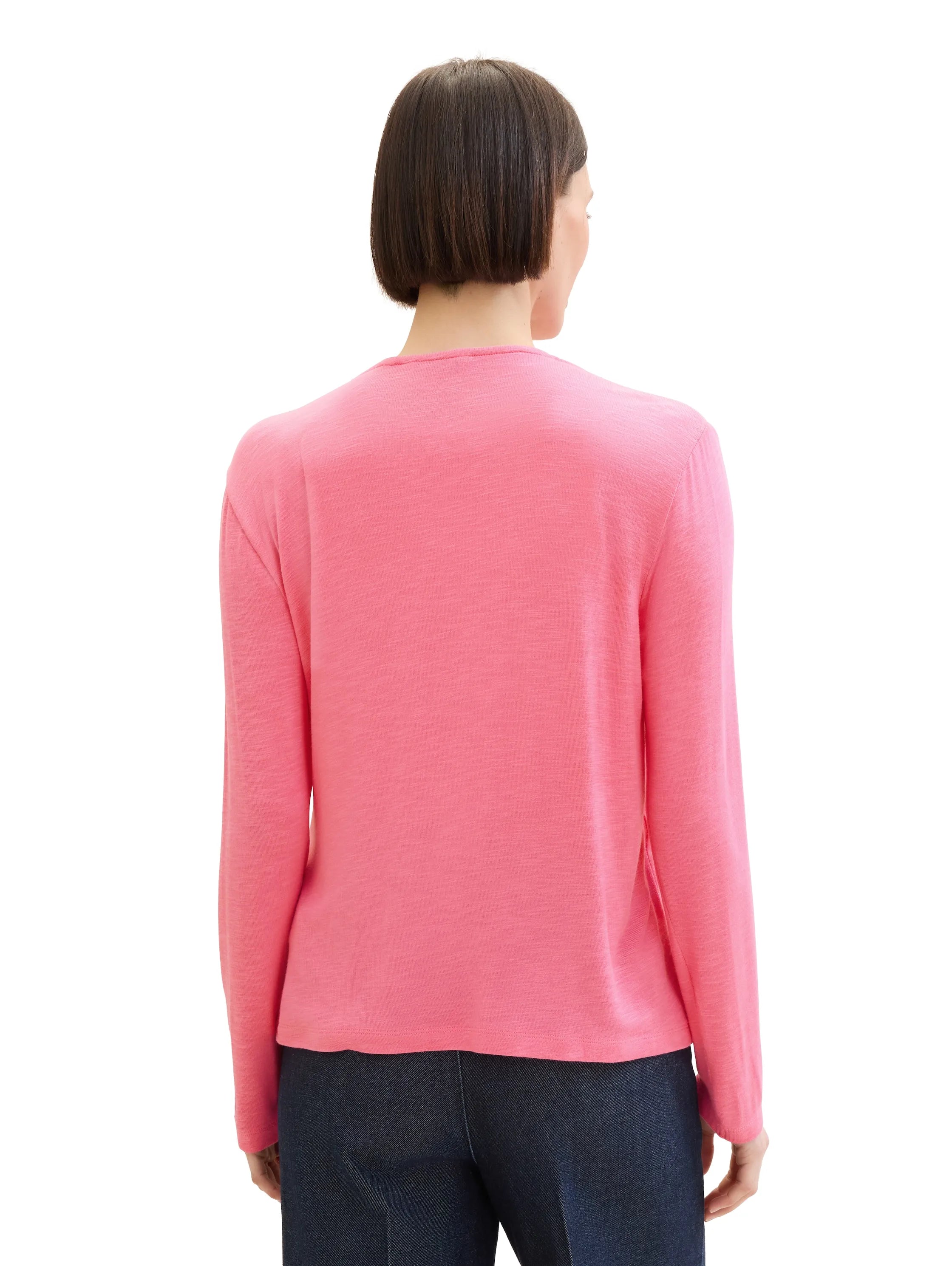 Tom Tailor Carmine Pink Women Basic Cardigan SKU: 1036778_15799 Image 03