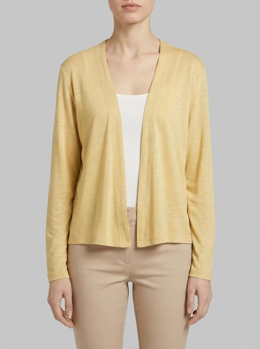Tom Tailor Fawn Beige Women Basic Cardigan SKU: 1036778_31648 Image 00