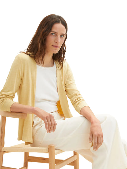 Tom Tailor Fawn Beige Women Basic Cardigan SKU: 1036778_31648 Image 02