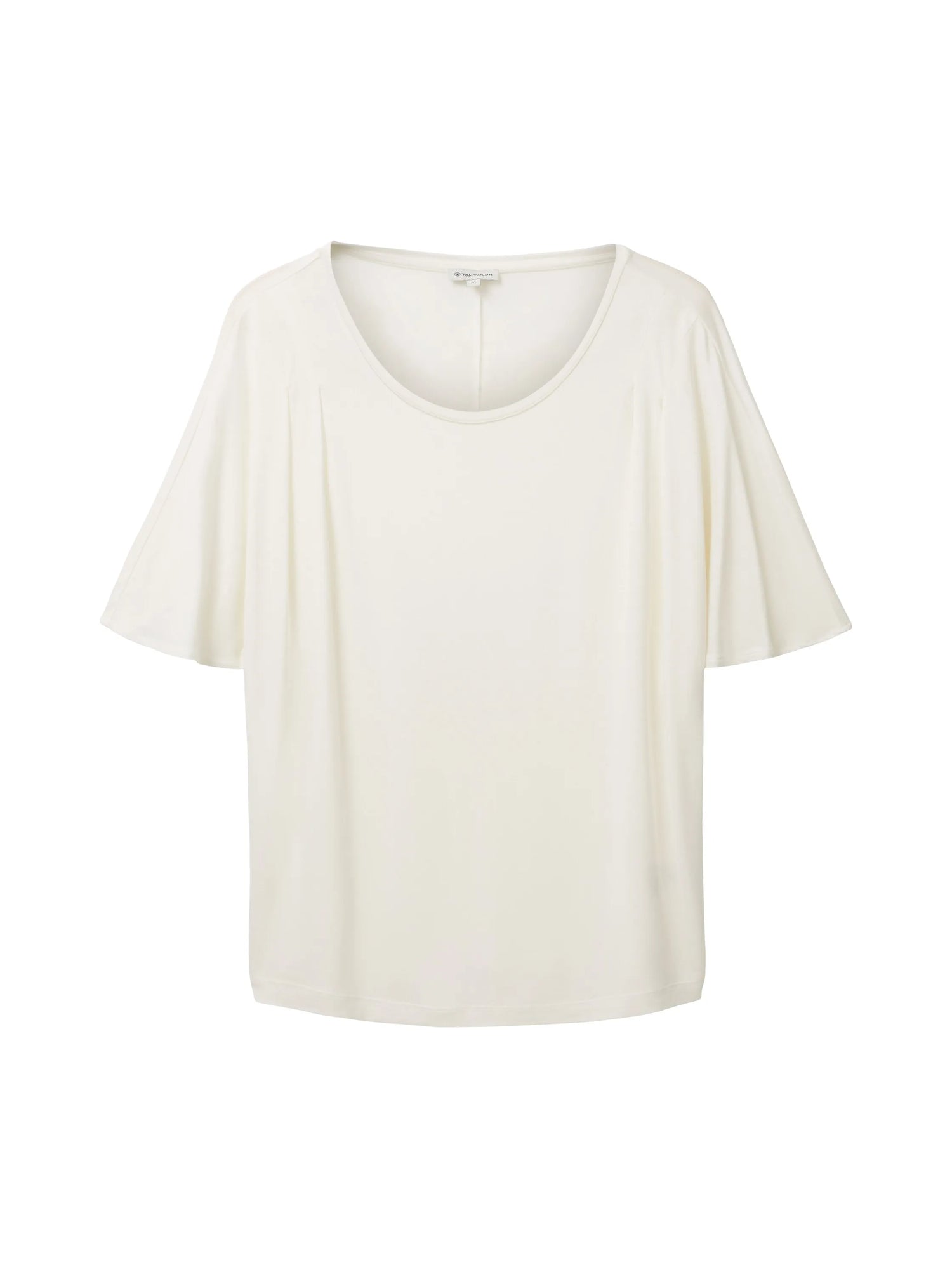 Tom Tailor Whisper White Women T-Shirt with Pleating SKU: 1036791_10315 Image 07